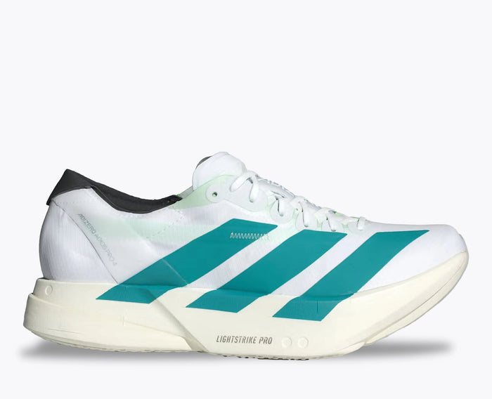 Adidas Adizero Adios Pro 4 White Pure Teal