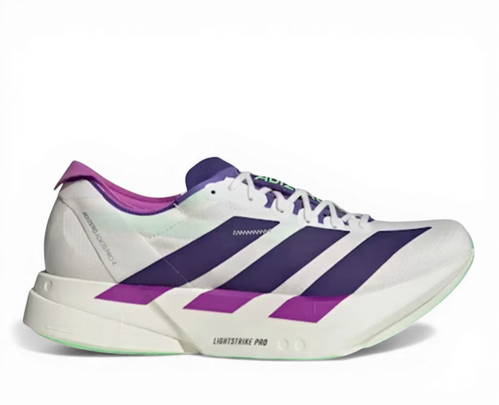 Adidas Adizero Adios Pro 4 White Purple Lime
