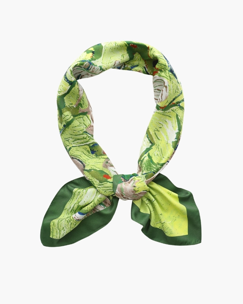 Old Money Impressionist Garden Scarf