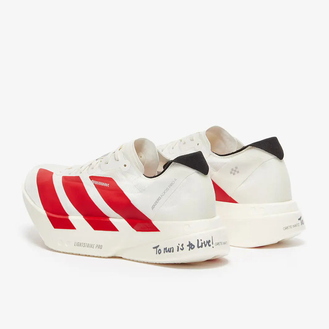 Adidas Adizero Adios Pro 4 Off White Better Scarlet